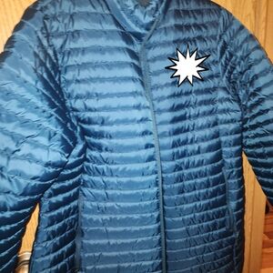 Eddie Bauer WomensTeal Hooded Packable Jacket